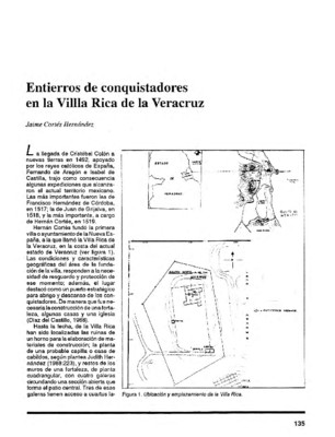 Entierros de conquistadores en la Villa Rica de la Veracruz