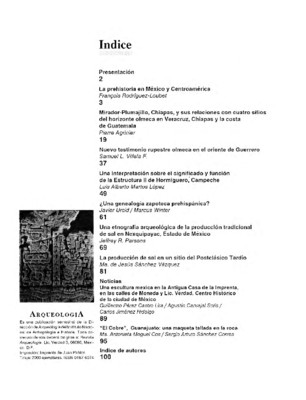Índice y Presentación