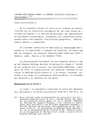 Informe preliminar sobre la ofrenda zoológica dedicada a Coyolxauhqui