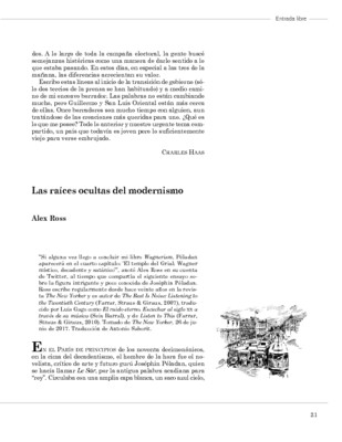 Las raíces ocultas del modernismo