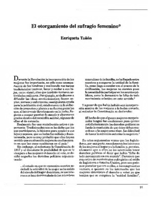 El otorgamiento del sufragio femenino