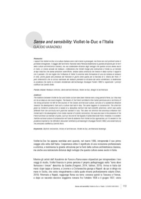 Sense and sensibility: Viollet-le-Duc e l’Italia