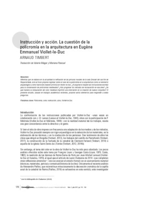 Instrucción y acción. La cuestión de la policromía en la arquitectura en Eugène Emmanuel Viollet-le-Duc