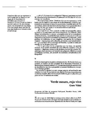 Verde oscuro, rojo vivo