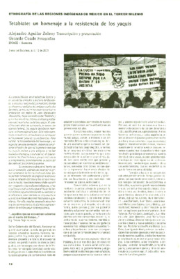 Tetabiate: un homenaje a la resistencia de los yaquis