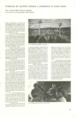 Evidencias de sacrificio humano y canibalismo en restos óseos