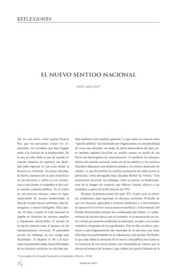 El nuevo sentido nacional