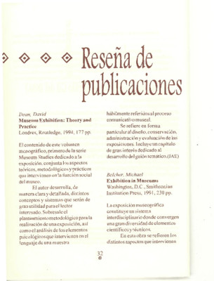 Reseña de publicaciones