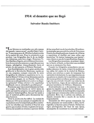 1914: el desastre que no llegó