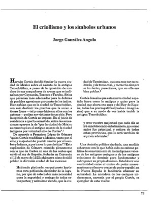 El criollismo y los símbolos urbanos