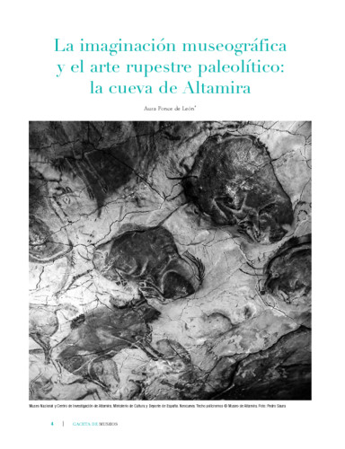 La imaginación museográfica y el arte rupestre paleolítico: la cueva de Altamira