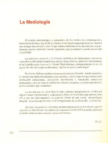 La Mediología
