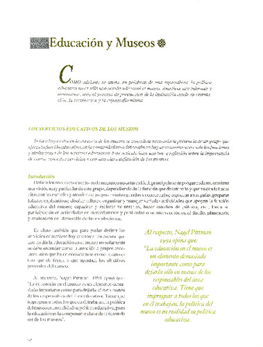 Educación y Museos