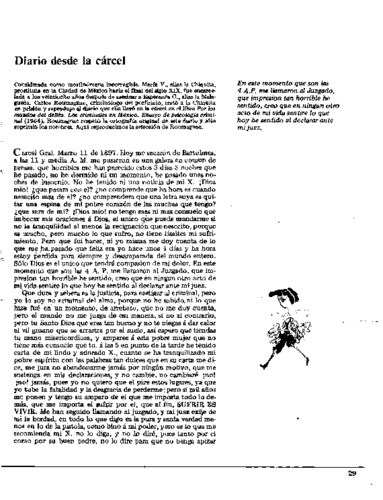Diario desde la cárcel