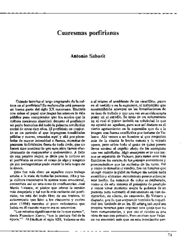 Cuaresmas porfirianas
