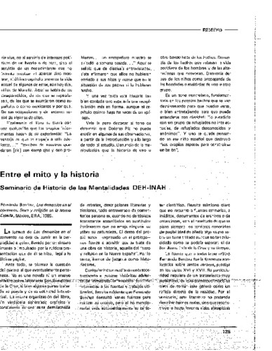 Entre el mito y la historia