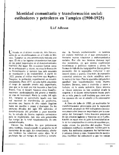 Identidad comunitaria y transformación social: estibadores y petroleros en Tampico (1900-1925)