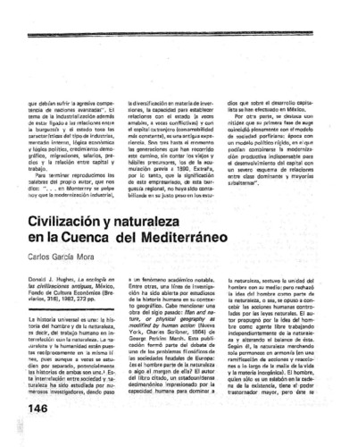 Civilización y naturaleza en la cuenca del Mediterráneo 