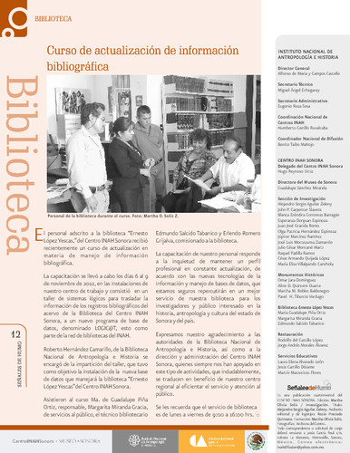 Curso de actualización de información bibliográfica