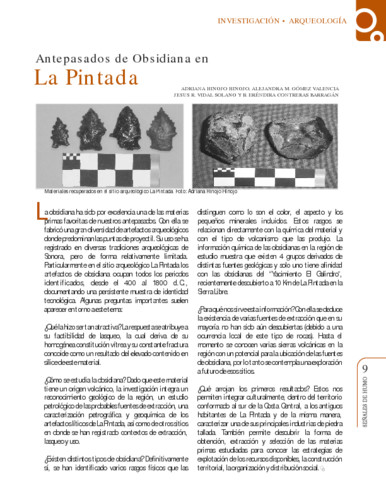 Antepasados de Obsidiana en La Pintada