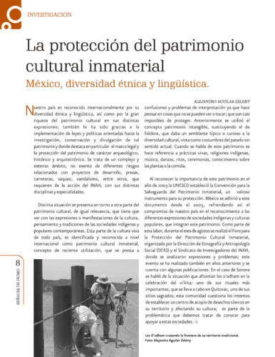 La protección del patrimonio cultural inmaterial. México, diversidad étnica y lingüística
