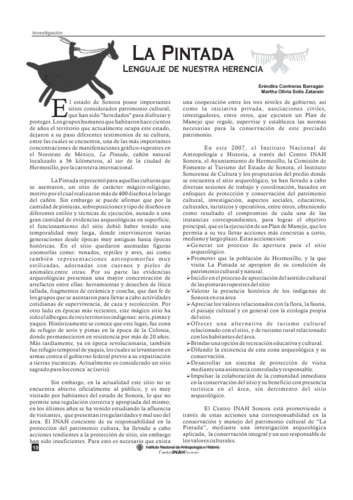 La Pintada. Lenguaje de nuestra herencia