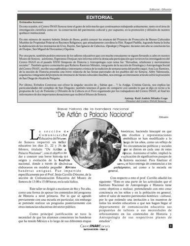 Breve historia de la bandera nacional "De Aztlán a Palacio Nacional"