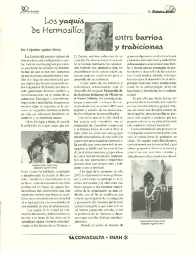 Los yaquis de Hermosillo: entre barrios y tradiciones