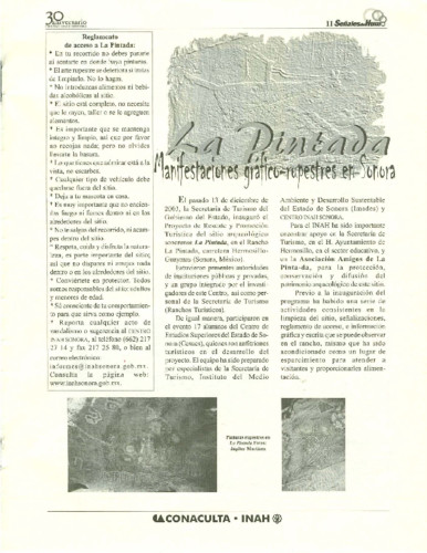La Pintada, manifestaciones gráfico rupestres en Sonora
