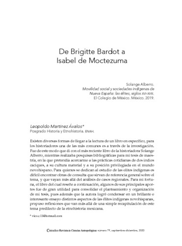 De Brigitte Bardot a Isabel de Moctezuma