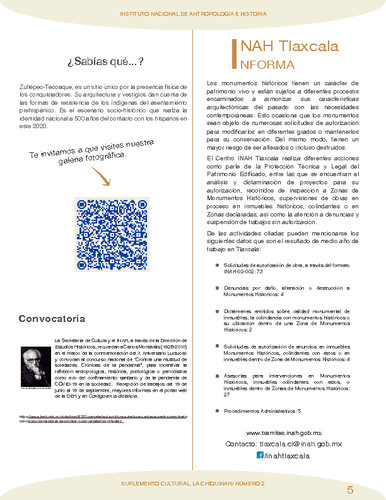 INAH Tlaxcala informa