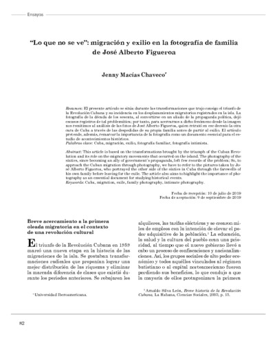 “Lo que no se ve”: migración y exilio en la fotografía de familia de José Alberto Figueroa