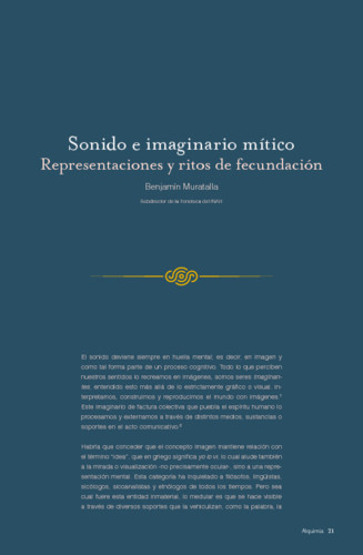 Sonido e imaginario mítico. Representaciones y ritos de fecundación