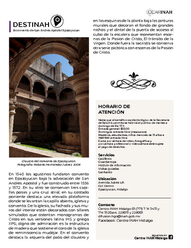 Ex convento de San Andrés Apóstol Epazoyucan