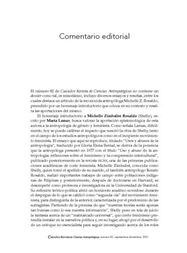 Comentario editorial