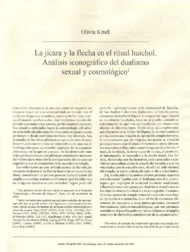 La jícara y la flecha en el ritual huichol. Análisis iconográfico del dualismo sexual y cosmológico