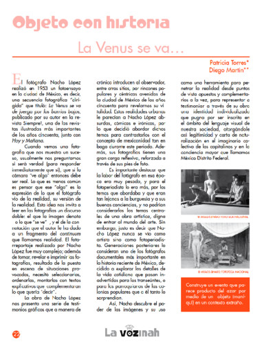 Objeto con historia. La Venus se va