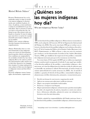 ¿Quiénes son las mujeres indígenas hoy día?