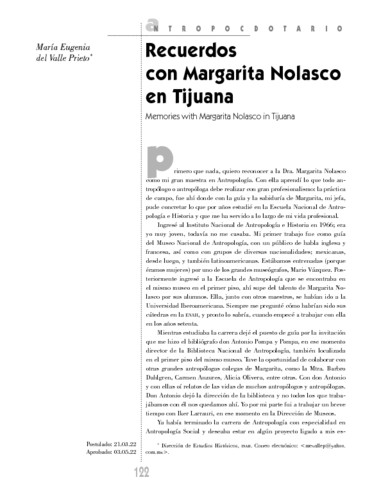 Recuerdos con Margarita Nolasco en Tijuana
