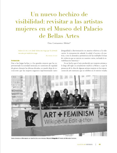 Un nuevo hechizo de visibilidad: revisitar a las artistas mujeres en el Museo del Palacio de Bellas Artes