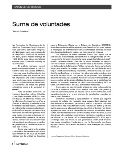 Unión de esfuerzos. Suma de voluntades