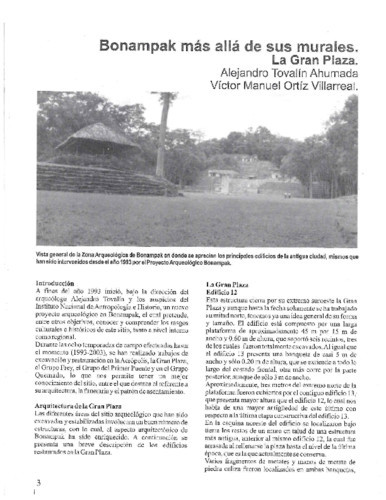 Bonampak más allá de sus murales. La Gran Plaza