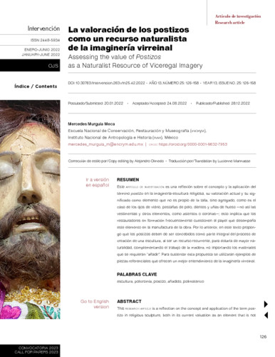 La valoración de los postizos como un recurso naturalista de la imaginería virreinal