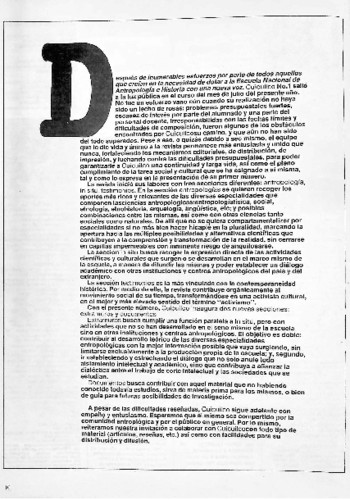 Presentación del número