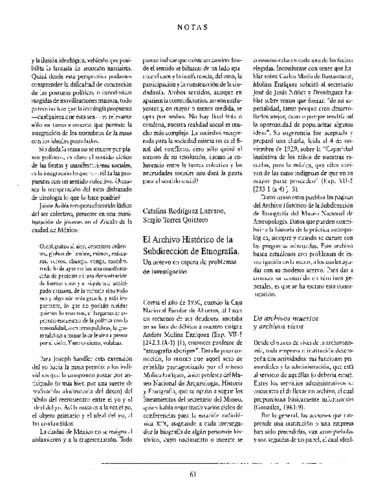 El Archivo Histórico de la Subdirección de Etnografía