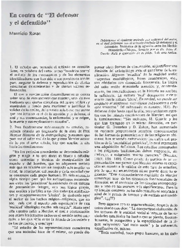 En contra de "El defensor y el defendido"