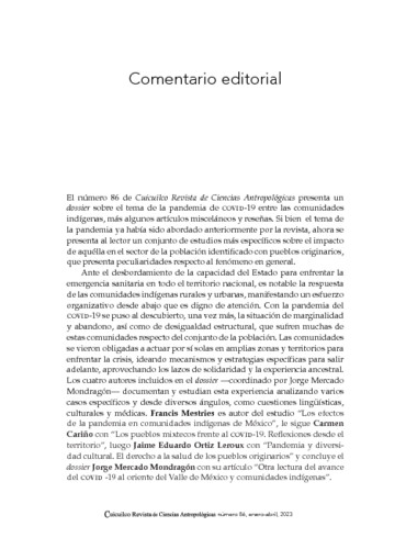 Comentario editorial