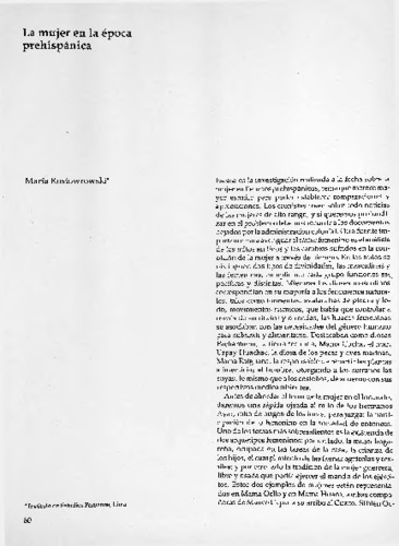 La mujer en la época prehispánica