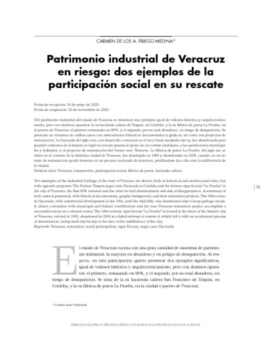 Patrimonio industrial de Veracruz en riesgo: dos ejemplos de la participación social en su rescate