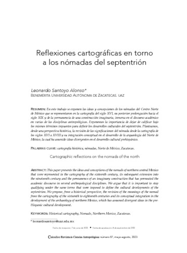Reflexiones cartográficas en torno a los nómadas del septentrión